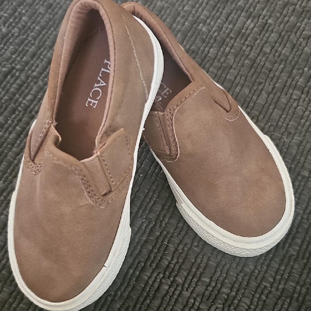 NWOT----The Children's Place Tan Slip-On Sneakers for Kids
